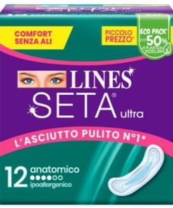 LINES SETA ULTRA ASSORBENTI ANATOMICO DWCT 12 PEZZI