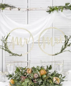 Alternative view of Decorazioni Legno Mr Mrs Da Appendere (ZDD1-100)