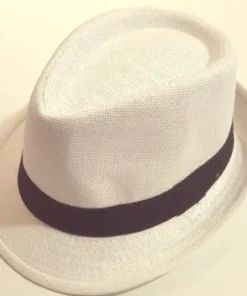 Alternative view of Cappello Panama Bianco Con Fascetta Nera