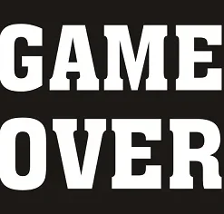 Coppia Adesivi Game Over Scarpe (NB1)